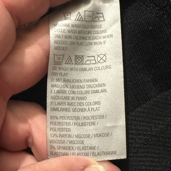 Lisa Rina Collection Womens Light Sweater L Large Black Long Sleeve - Picture 6 of 8